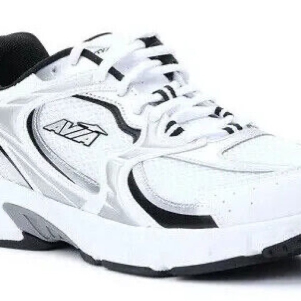 Avia Silver and Black Sneakers